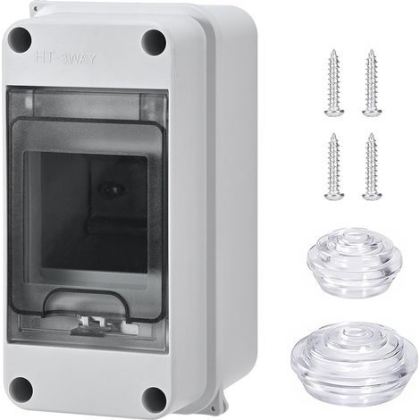 coffret electrique etanche Avec 3 Modules, Cache Tableau Electrique, boitier etanche exterieur, boitier de distribution en saillie Pour le Jardin Ou Les Espaces extérieurs