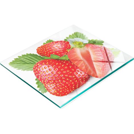 Multifunktionales dekoratives Küchenbrett „Gehärtete Erdbeeren“, 60 x 52 cm (1/5)