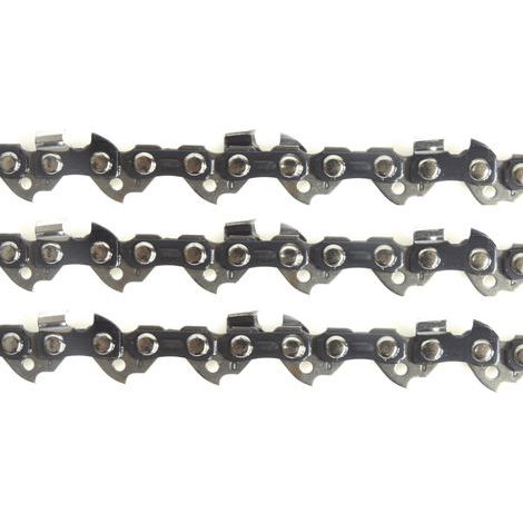 Private Label-Nemura – Lot de 3 chaînes de tronçonneuse 35 cm – Pas 3/8LP – Jauge 0.50 (1.3mm) – 50 entraineurs pour coupe nette – Pour bois dur