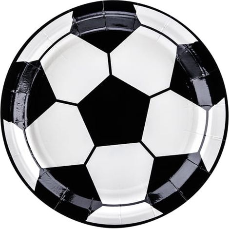 Piatti di carta PartyDeco a forma di palla, 18 cm / 6 pezzi (1/5)
