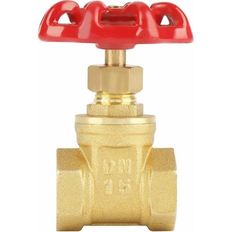 DN15 G1/2 Vanne en Laiton BSPP Vanne Rotative à Clapet 232PSI/PN16 pour Gaz de Pétrole avec Poignée Rouge (1/5)
