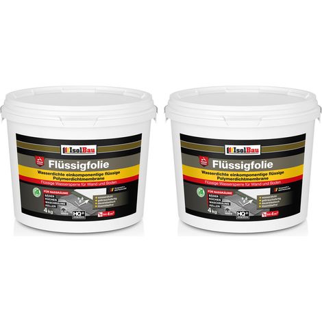 Flüssigfolie 8 kg Original Dichtfolie Hoch-Flexibel Abdichtung Bad Dusche (1/5)