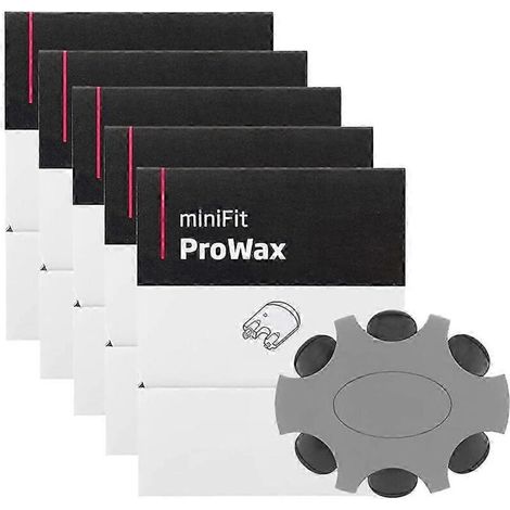 Lot de 5 filtres anti-cérumen pour appareils auditifs Minifit Prowax : pièces de rechange et kit de nettoyage. (1/5)