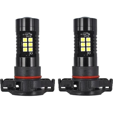 1 paire de feux antibrouillard LED haute puissance pour automobile (PSX24W) (1/5)