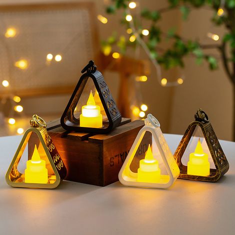 4 Nachtlichter, Lampen, LED-Nachttischlampen, Dekoartikel für den Schreibtisch, dekorative Weihnachtsbeleuchtung (1/2)