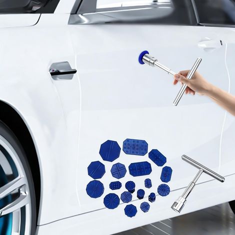 Outil Réparation Debosselage,Kit Débosselage Ventouse,Kit Retrait Dent Enlèvement,Kit Debosselage sans Peinture,Outils de Réparation Carrosserie,Kit Réparation Bosses Voiture,Dent Repair (1/5)