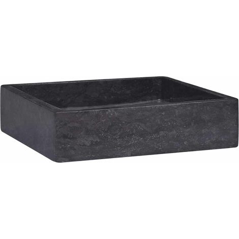 Maison Exclusive - Waschbecken Schwarz 40x40x10 cm Marmor