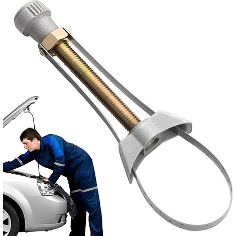 Clé Filtre à Huile Universelle Réglable 60-120mm, Outil de Démontage de Filtre à Huile pour Voiture, Moto et Camion, Cle à Filtre Robuste pour Vidange et Entretien Moteur Auto (1/5)