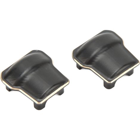 2PCS Carter de Boîtier de Transmission en Laiton Noir Antirouille Anti-usure Avant Arrière pour Traxxas TRX4M 1/18 (1/5)