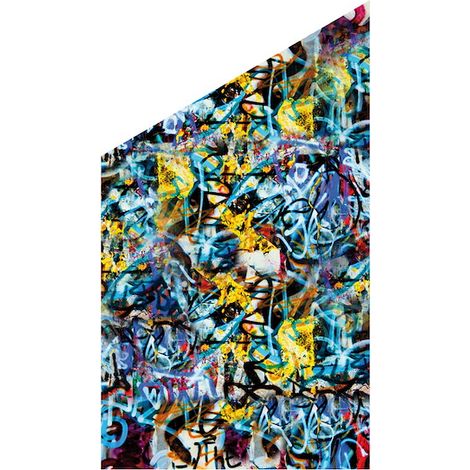 VETRO Glasscheibe GRAFFITI B 1030 xH 1200/1800 mm Ecke LI