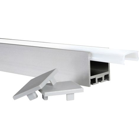 Profilé de superposition en aluminium à clip transparent modèle Paulin (1/5)