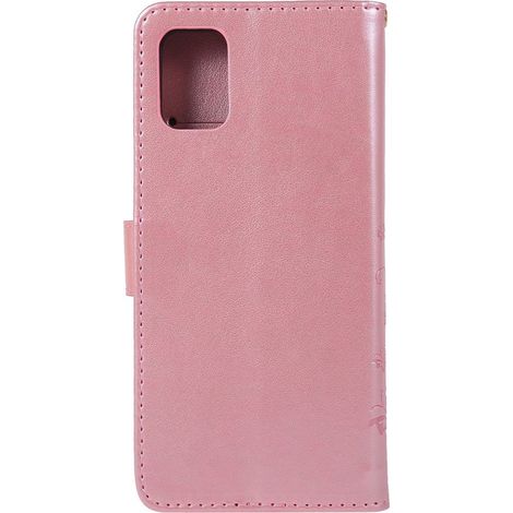 Funda tipo libro para Samsung Galaxy A51, Mariposa, oro rosa (1/5)