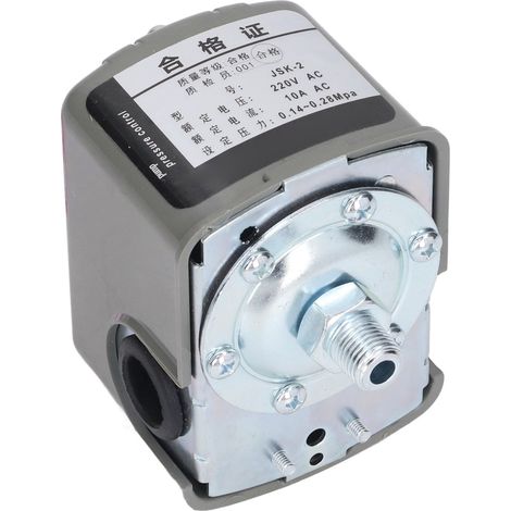 Pressostat de pompe à eau, pressostat réglable, filetage mâle NPT 1/4", 220 V CA, 10 A (1/5)