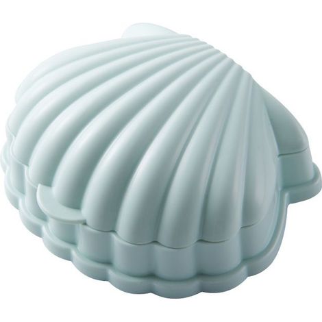 Porte-savon coquillage naturel, couvercle égouttoir, PP plastique, accessoires cuisine salle de bain (vert) (1/5)