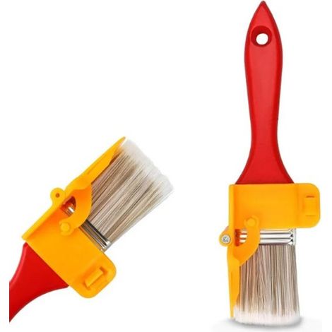 Set di pennelli, 1 pezzo: pennello per bordi, pennello per blocchi, pennello per pareti, pennello di precisione, accessori per pittura, manico in plastica, versatile per dipingere e rivestire mobili (1/5)