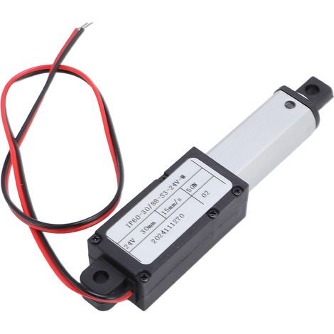 Vérin électrique linéaire miniature 30mm course 50N poussée 15mm/s pour canapé robot fauteuil inclinable ouvre-fenêtre (1/5)