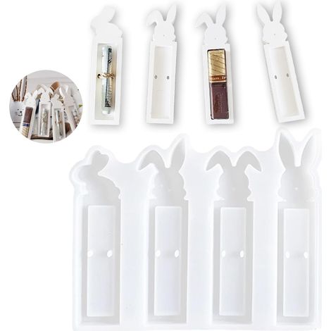 silicone pour lapin de Pâques, Moules à Célébrer Pâques, Moule pour Bougie Moules En Résine époxy 3D Moules en Plâtre pour Couler pour Plâtre, Bougies En Cire De Soja-Artisanat (1/5)