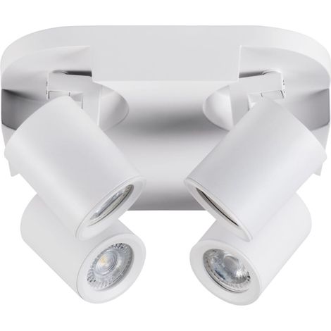 Plafonnier Kanlux Laurin 29128 4 spots blanc alu 22cm (1/5)