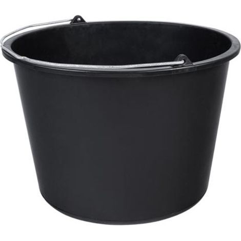 Toolland Baueimer, rund, Kunststoff, schwarz, 20 Liter (1/4)