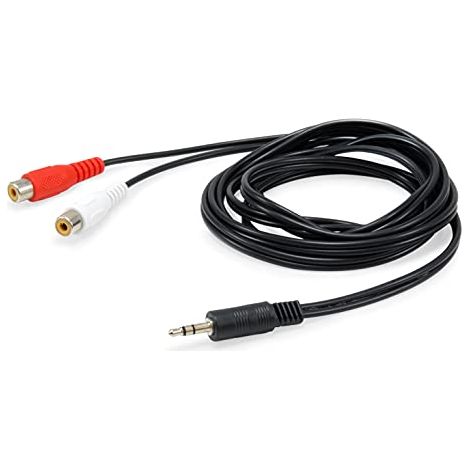 Câble audio mini jack 3.5mm mâle vers 2 rca femelle 2.5m