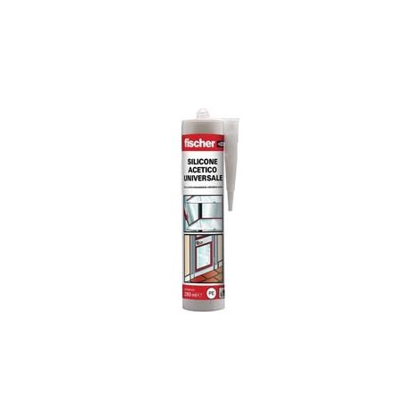 SILICONE SAM M ACETICO ANTIMUFFA- - ml.280 trasparente - 25 pezzi FISCHER