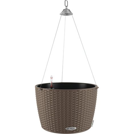 LECHUZA® Blumenampeln NIDO Cottage 35 Sandbraun All-in-One (1/5)