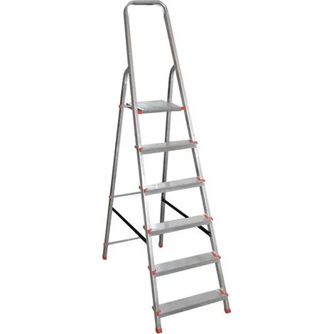 ESCALERA PROFESIONAL PARA ANDAMIOS 150 KG «STELLA» 6 peldaños