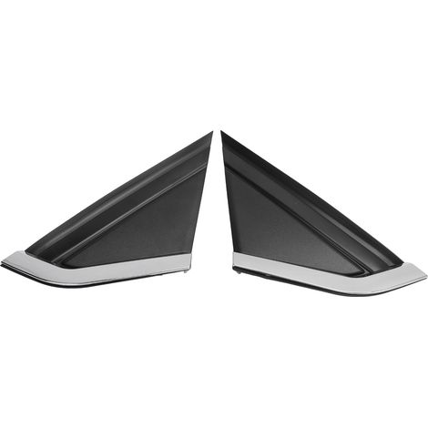 9647011377 Garniture triangulaire de rétroviseur, moulure d'angle de porte de remplacement pour Citroën C4 2004-2010, style plaqué (1/5)