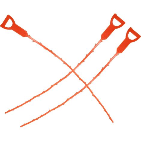3 Pcs Déboucheurs de Canalisations pour Évier en Abs, Outil de Nettoyage Crochet pour Cheveux et Débris, Adapté aux Espaces Étroits, pour Évier et Canalisations Bouchées (1/5)