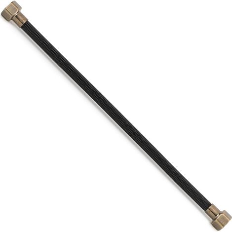 Flexible sanitaire NOIR POLYMÈRE Øintér.8mm - Femelle 1/2" - Femelle 1/2" BRONZE VIEILLI - 400mm - TAQ PREMIUM - Tucai