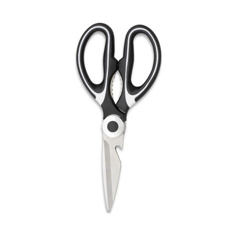 Küchenschere Top Cutlery, ABS und Gummigriff, schwarz, Gesamtgröße 20,5 cm, Blisterpräsentation
