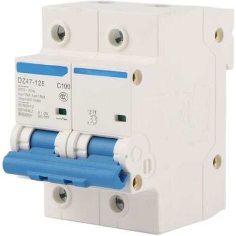 Fehlerstromschutzschalter 400 V 80/100/125 A DZ47-125 2P Miniatur-Leistungsschalter (100 A) (1/5)