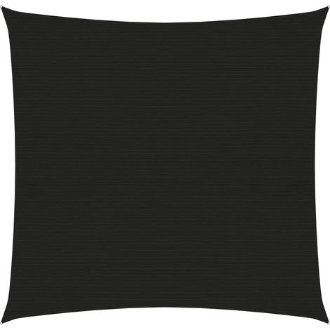 Vela ombreggiante/ombrellone 160 g/m² 2 x 2 m HDPE nero 020009187
