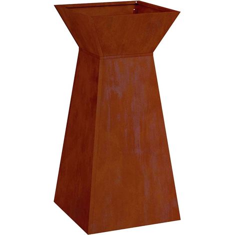 Maison Exclusive - Vaso a Pilastro Ruggine 35 x 35 x 73 cm Acciaio Corten (1/5)