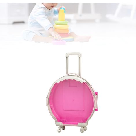 Boîte de Rangement de Jouets Portable Multifonction Mini-Casque Cosmétiques Sac à Roulettes Voyage Maison ABS Violet (20x6.5x30.5cm, 237g, 1 unité) (1/5)