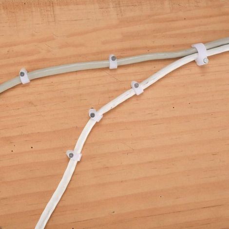 Attache-Câble Ronde - Clou Acier Carbone - Pour Bois Ciment Brique - 4 mm 5 mm 6 mm 8 mm 10 mm - 700 Pièces (1/5)