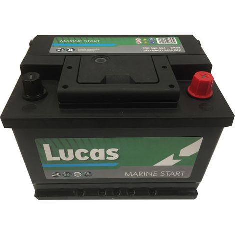 Batterie de démarrage 12V 60Ah LM02 – CCA 540A – Technologie CA/CA épaisses pour camping-car – Démarrage rapide et décharges lentes – Lucas (1/2)