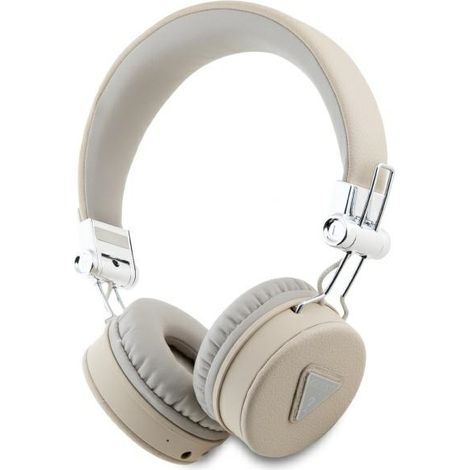 Auriculares supraaurales Bluetooth Guess ENC Grained Classic Beige (1/3)