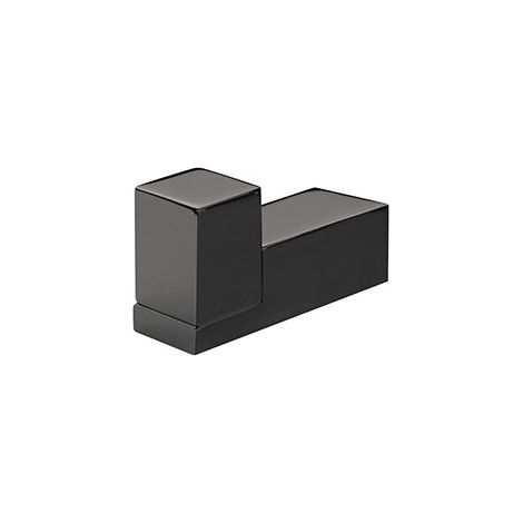 Porte Peignoire Domino Chrome Noir Robinetterie DOMINO - CRISTINA ONDYNA DM24172