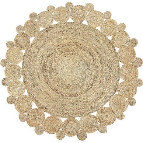 Teppich GOLGEN Beige ø 120 cm Jute