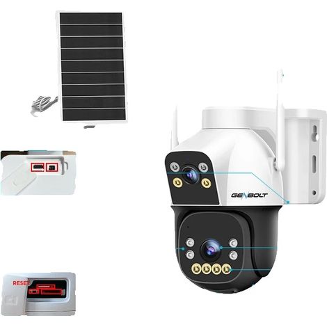 Cámara de seguridad, conectividad 4G, alimentación solar, GB217K-4G (1/2)