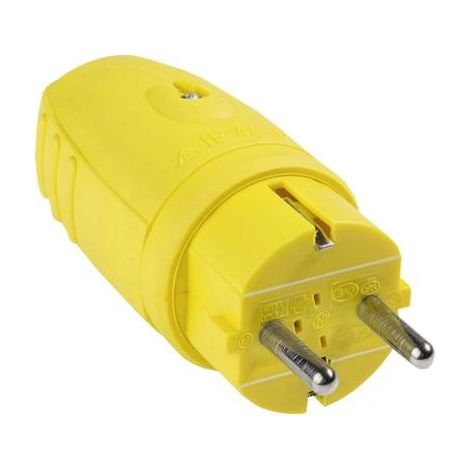 AS Schwabe Enchufe eléctrico exterior amarillo vivo 16A IP44