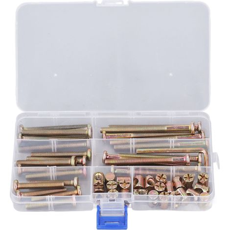 Kit de visserie M6, vis à tête bombée avec écrous tête de marteau et clé hexagonale pour réparation de pièces (1/5)