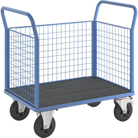 eurokraft pro, Chariot plate-forme, 3 parois grillagées hautes (1/5)