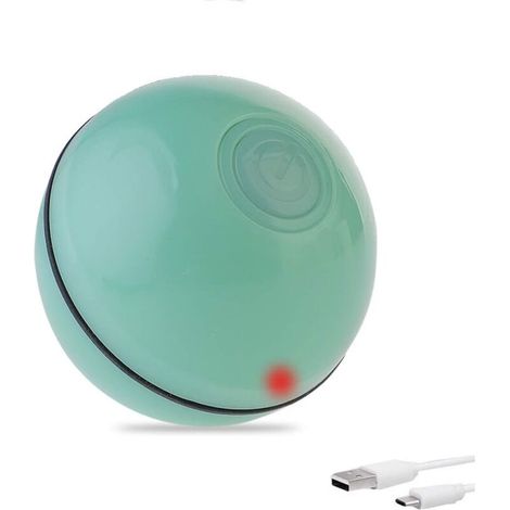 Balle interactive intelligente pour chat – Boule de roulement automatique – Rechargeable USB – Lumière LED 360° – Plastique ABS non toxique (1/5)