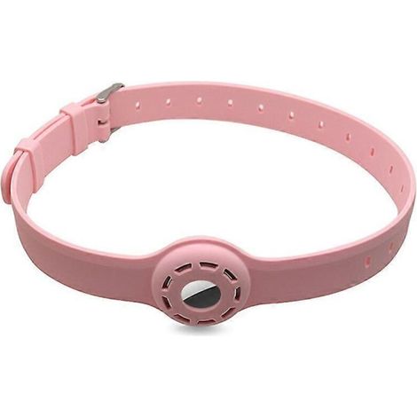 Collier pour chat avec support Apple AirTag en silicone souple, longueur réglable pour colliers ajustables pour animaux