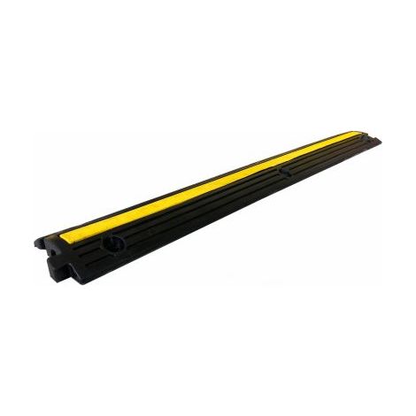 Protège câble RS PRO, Ø interne: 20mm, long. 1m, Caoutchouc Noir/Jaune ( Prix pour 1 )