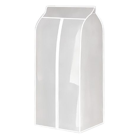 Housse de Rangement Vêtements Transparente PEVA Anti-Poussière pour Penderie (1/5)