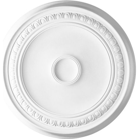 Orac – R77 Rosace de plafond ø 62cm – Moulure décorative en polyuréthane – Effet plâtre – Installation intérieure et extérieure