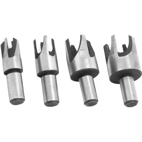 Forets à Cheville en Acier Carbone 45, 4 Pièces pour Bois et Liège, Outils de Perçage (1/5)